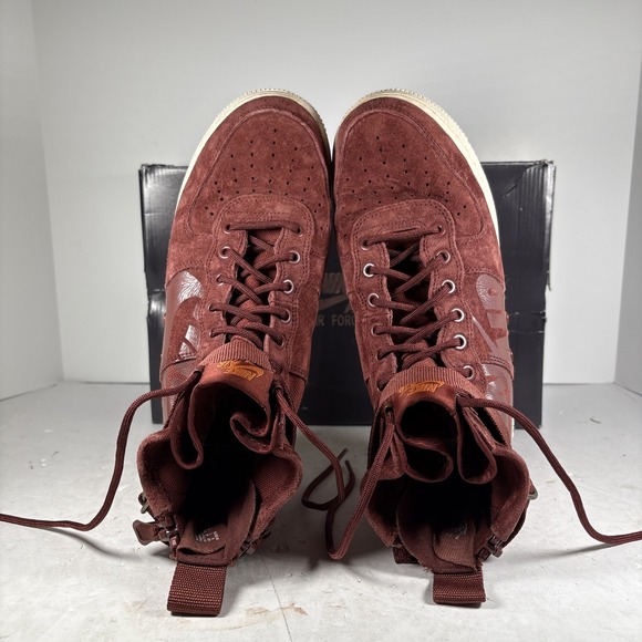 Size 8 Nike SF Air Force 1 Mid Pueblo Brown Dark Russet 917753-202 - Picture 8 of 10
